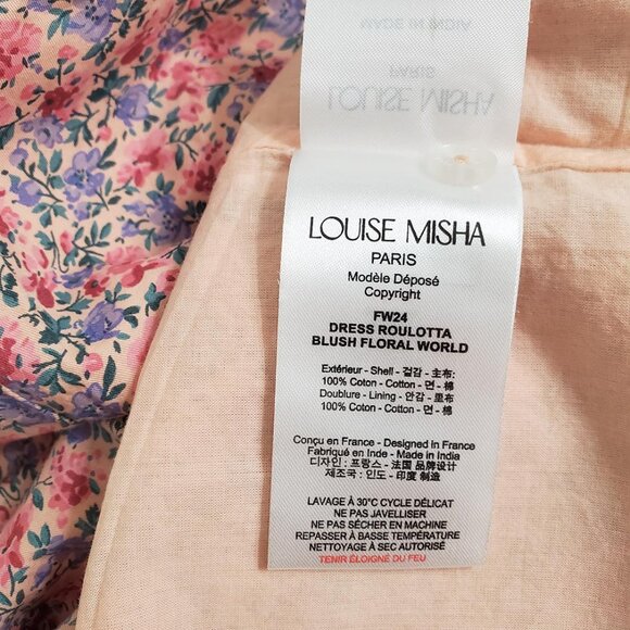 Louise Misha Girl's Roulotta Dress Blush Floral World Size 5Y Long Sleev… - Picture 12 of 13